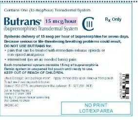 Butrans 15 mcg pouch